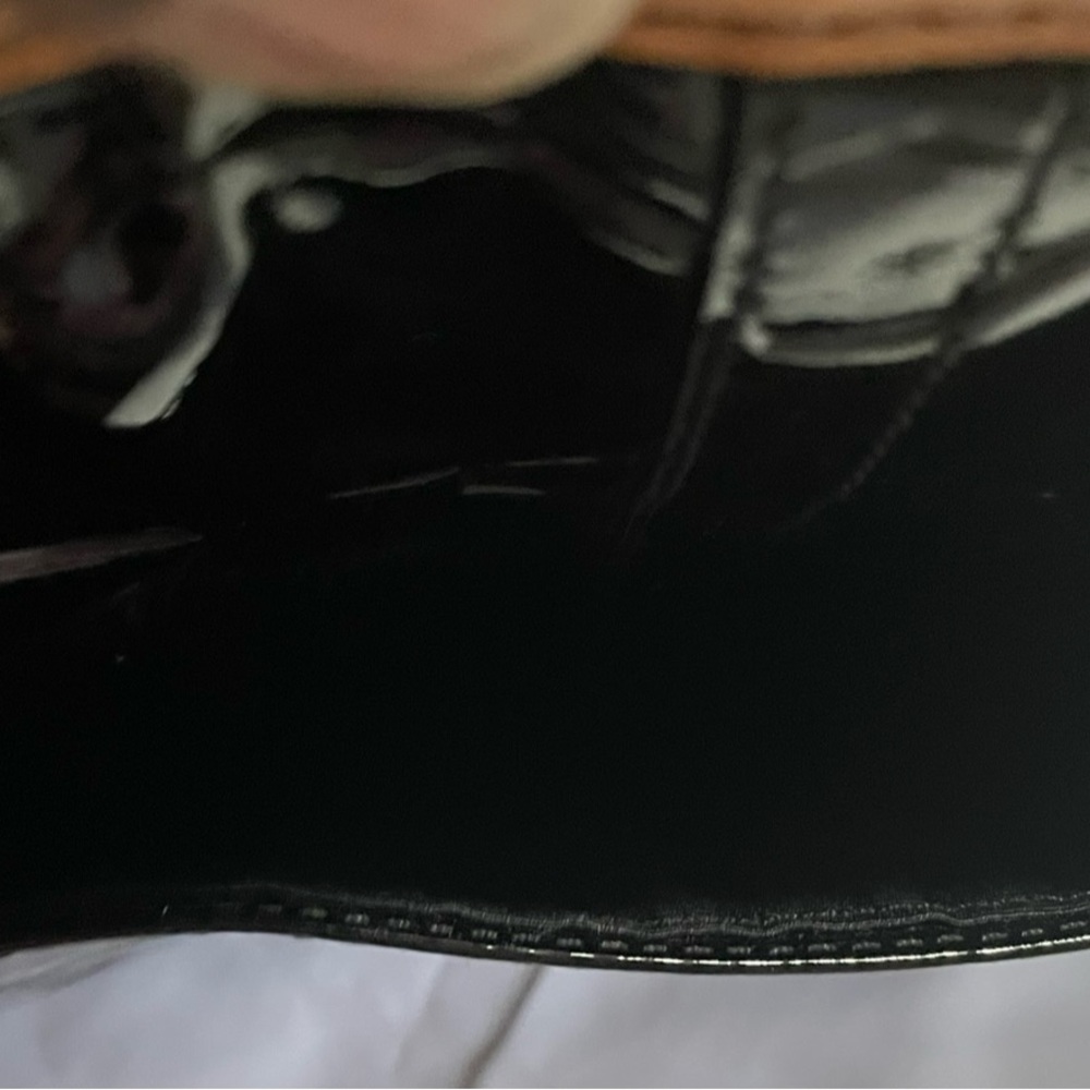Coach Black and Tan Signature Tote with Leather Trim - Picture 4 of 10